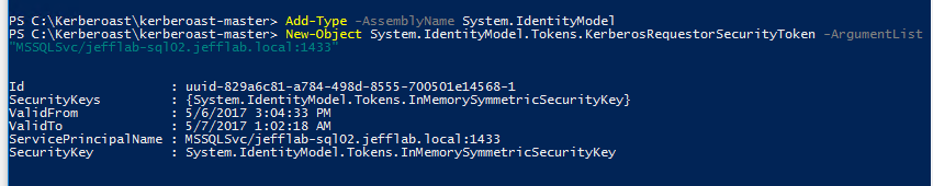Requesting Kerberos service tickets (TGS) for Service Principal Names found by querying Active Directory user accounts as an authenticated user